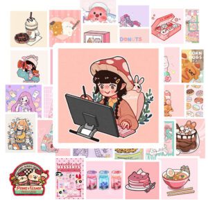 Bộ 50 Sticker Hồng – Ngọt Ngào Đến Tận Tim, Cưng Hết Phần Thiên Hạ Sticker Hong 8