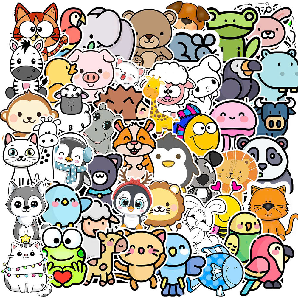 Bộ 100 Sticker Icon Động Vật – Dễ Thương, Đa Dạng, Cực Kỳ Ứng Dụng