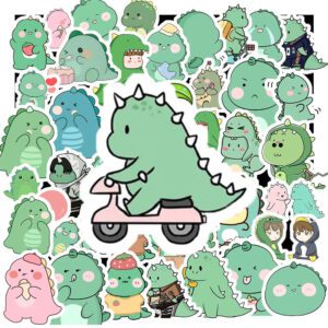 Bộ 50 Sticker Khủng Long Xanh – Đáng Yêu Từ Thời Tiền Sử Sticker Khung Long Xanh 3