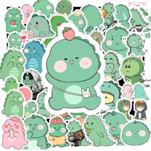 Bộ 50 Sticker Khủng Long Xanh – Đáng Yêu Từ Thời Tiền Sử Sticker Khung Long Xanh 6