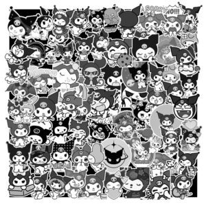 Sticker Kuromi Trang Den 1