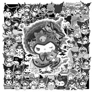 Sticker Kuromi Trang Den 2