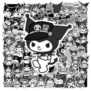 Sticker Kuromi Trang Den 3