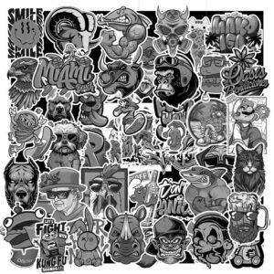 Sticker Logo Graffiti Trang Den 2