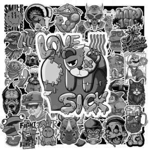 Sticker Logo Graffiti Trang Den 4