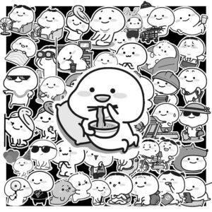 Sticker Meme Quy Trang Den 3