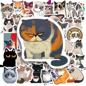 Bộ 50 Sticker Mèo Tức Giận – Biểu Cảm Cà Khịa Siêu Hài Dành Cho Tín Đồ Yêu Mèo Sticker Meo Tuc Gian 2