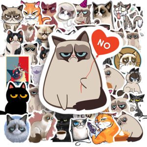 Bộ 50 Sticker Mèo Tức Giận – Biểu Cảm Cà Khịa Siêu Hài Dành Cho Tín Đồ Yêu Mèo Sticker Meo Tuc Gian 6