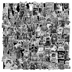 Sticker Meo Vui Nhon Trang Den 3