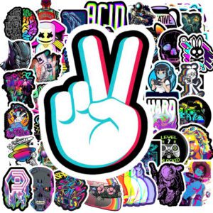 Bộ 100 Sticker Neon – Rực Sáng Cá Tính Trong Mỗi Cú Dán! Sticker Neon 4