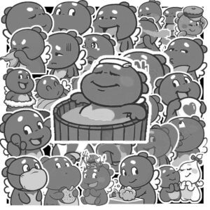 Sticker Qoobee Trang Den 1