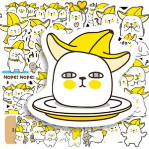 Bộ 40 Sticker Quả Chuối Mập Đáng Yêu – Năng Lượng Vui Vẻ Cho Mỗi Ngày Sticker Qua Chuoi Map 7