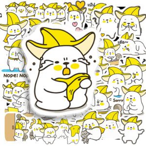 Bộ 40 Sticker Quả Chuối Mập Đáng Yêu – Năng Lượng Vui Vẻ Cho Mỗi Ngày Sticker Qua Chuoi Map 8