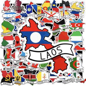 Sticker Quoc Ky Hinh Dang Quoc Gia 2