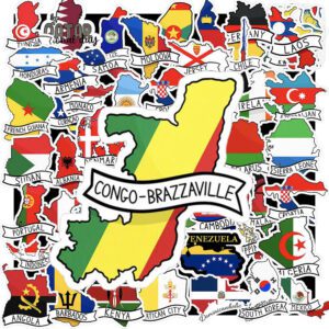 Sticker Quoc Ky Hinh Dang Quoc Gia 4