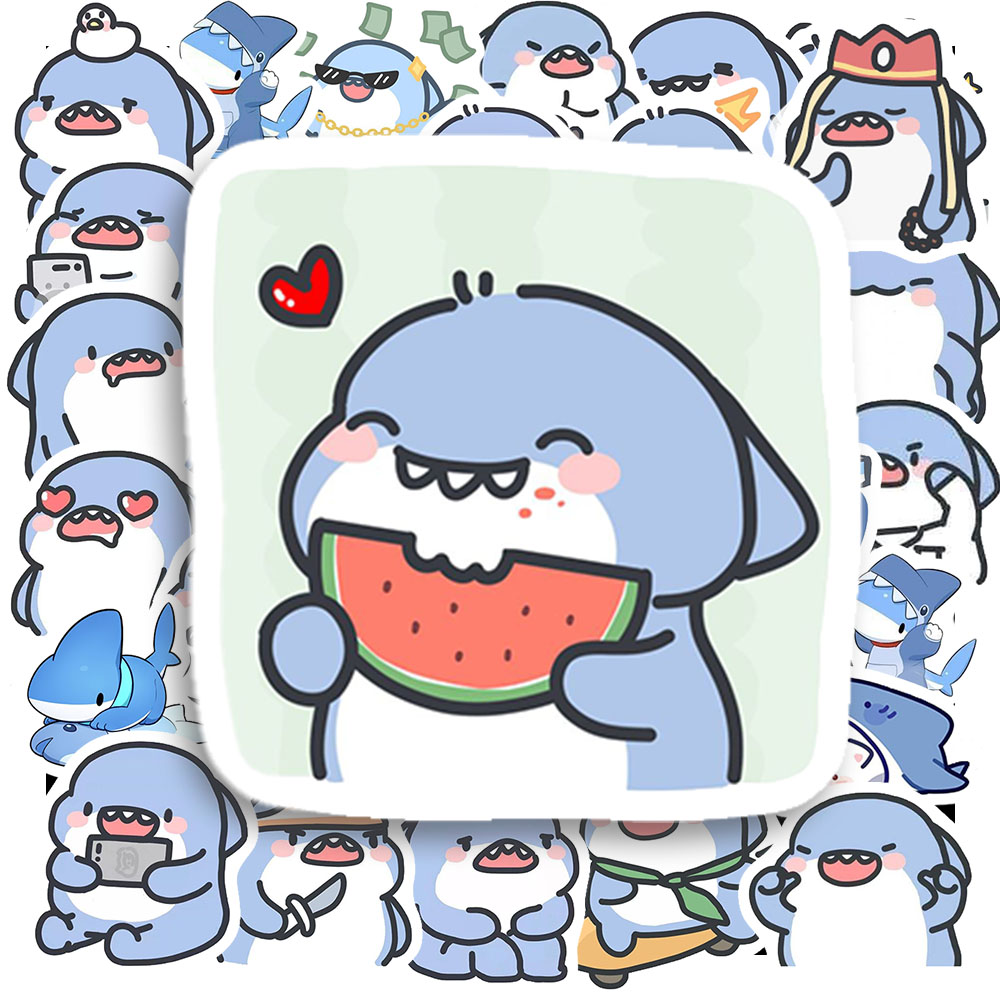 Sticker Small Shark Cute Emoji (3) Sticker Small Shark Cute Emoji 3