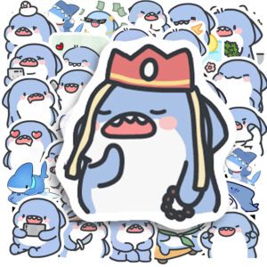 Bộ 50 Sticker Small Shark Cute Emoji – Cá Mập Bé Biểu Cảm Cực Đáng Yêu Đốn Tim Mọi Lứa Tuổi Sticker Small Shark Cute Emoji 7