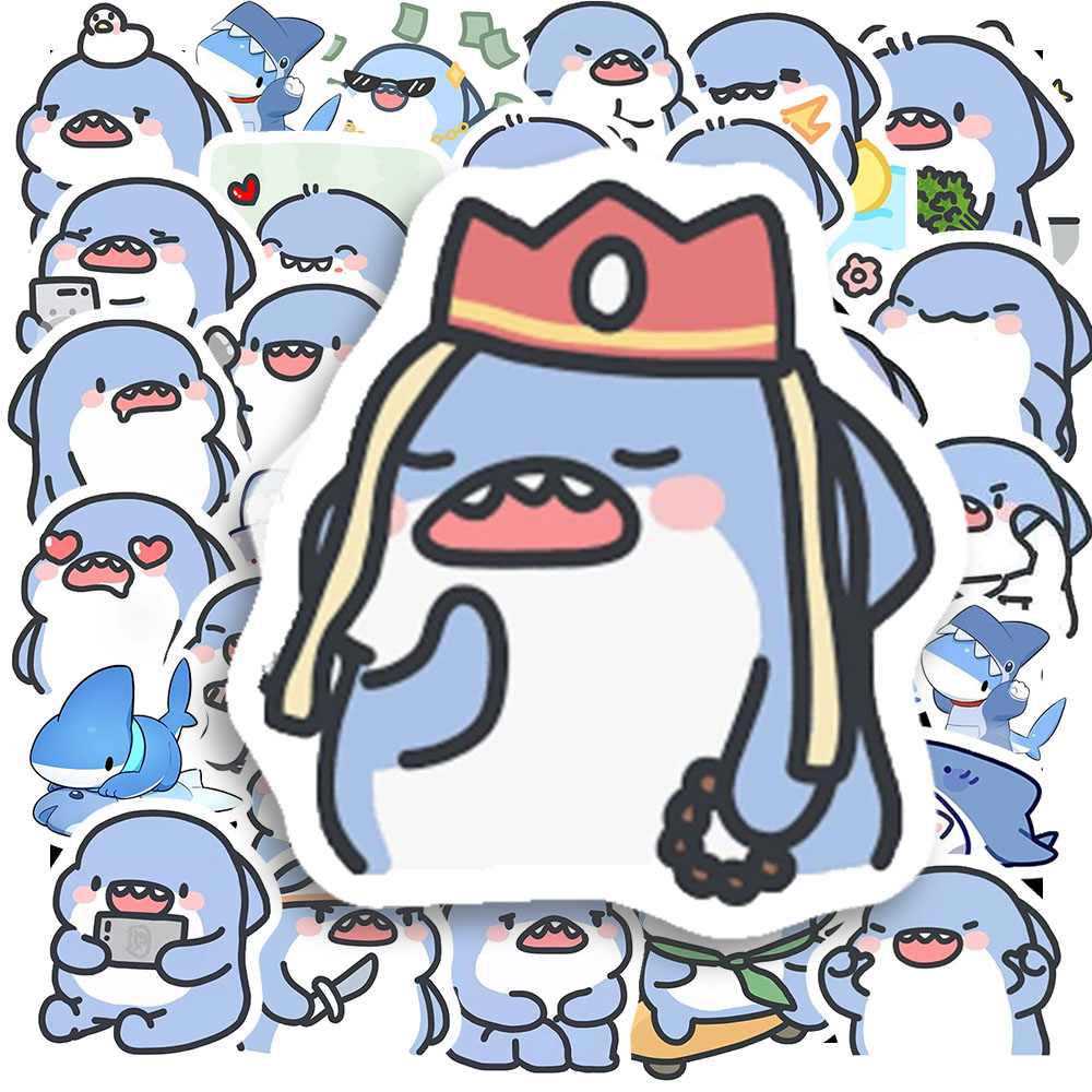 Sticker Small Shark Cute Emoji (7) Sticker Small Shark Cute Emoji 7