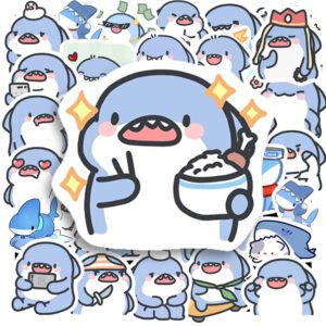 Bộ 50 Sticker Small Shark Cute Emoji – Cá Mập Bé Biểu Cảm Cực Đáng Yêu Đốn Tim Mọi Lứa Tuổi Sticker Small Shark Cute Emoji 8