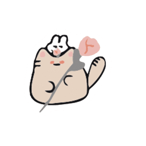 Bộ 60 Sticker Thỏ và Mèo – Combo Đáng Yêu "Đốn Tim" Mọi Tín Đồ Cute Sticker Tho va Meo 1