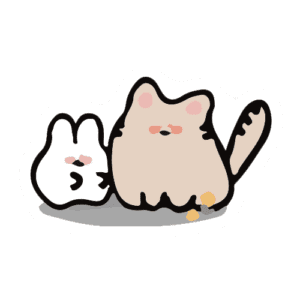 Bộ 60 Sticker Thỏ và Mèo – Combo Đáng Yêu "Đốn Tim" Mọi Tín Đồ Cute Sticker Tho va Meo 9