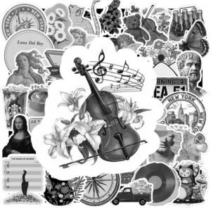 Sticker Thoi Trang Vintage Trang Den – 1