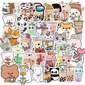 Bộ 50 Sticker Trà Sữa – Ngọt Ngào, Dễ Thương Và Siêu Chill Sticker Tra Sua 3