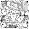 Sticker Usagyuuun Trang Den 2