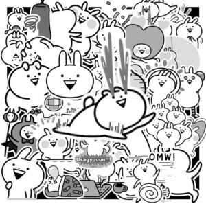 Sticker Usagyuuun Trang Den 3
