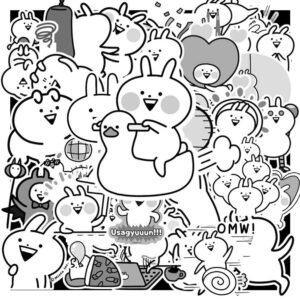 Sticker Usagyuuun Trang Den 4