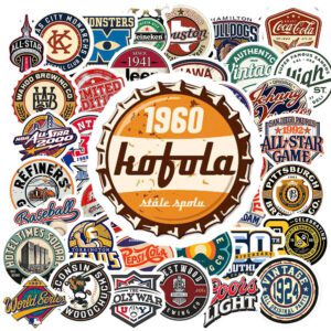 Bộ 50 Sticker Vintage Label – Chất Mỹ Cổ Điển, Dán Là Nghiện! Sticker Vintage Label 4