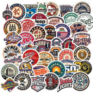 Bộ 50 Sticker Vintage Label – Chất Mỹ Cổ Điển, Dán Là Nghiện! Sticker Vintage Label 5