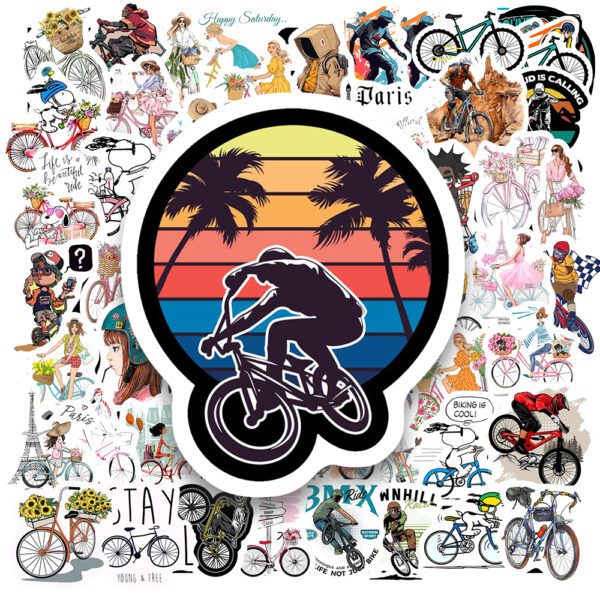 Bộ 100 Sticker Xe Đạp – Đam Mê Chuyển Động Trên Từng Cung Đường