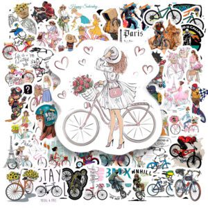Bộ 100 Sticker Xe Đạp – Đam Mê Chuyển Động Trên Từng Cung Đường