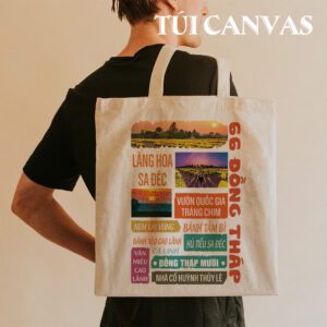 Túi Vải Canvas Đồng Tháp – Hương Đồng Gió Nội Trên Từng Nét Vải