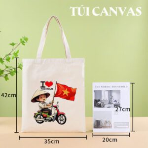 Tui Vai Canvas I Love Vietnam 3
