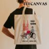 Túi Vải Canvas Sài Gòn – Xích Lô Hóng Gió, Đậm Chất Đô Thị Xưa Tui Vai Canvas Sai Gon 2