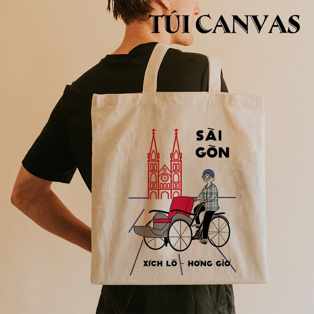 Túi Vải Canvas Sài Gòn (2) Tui Vai Canvas Sai Gon 2