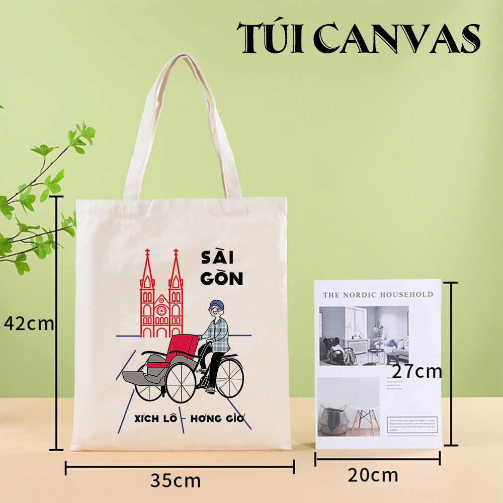 Túi Vải Canvas Sài Gòn (4) Tui Vai Canvas Sai Gon 4