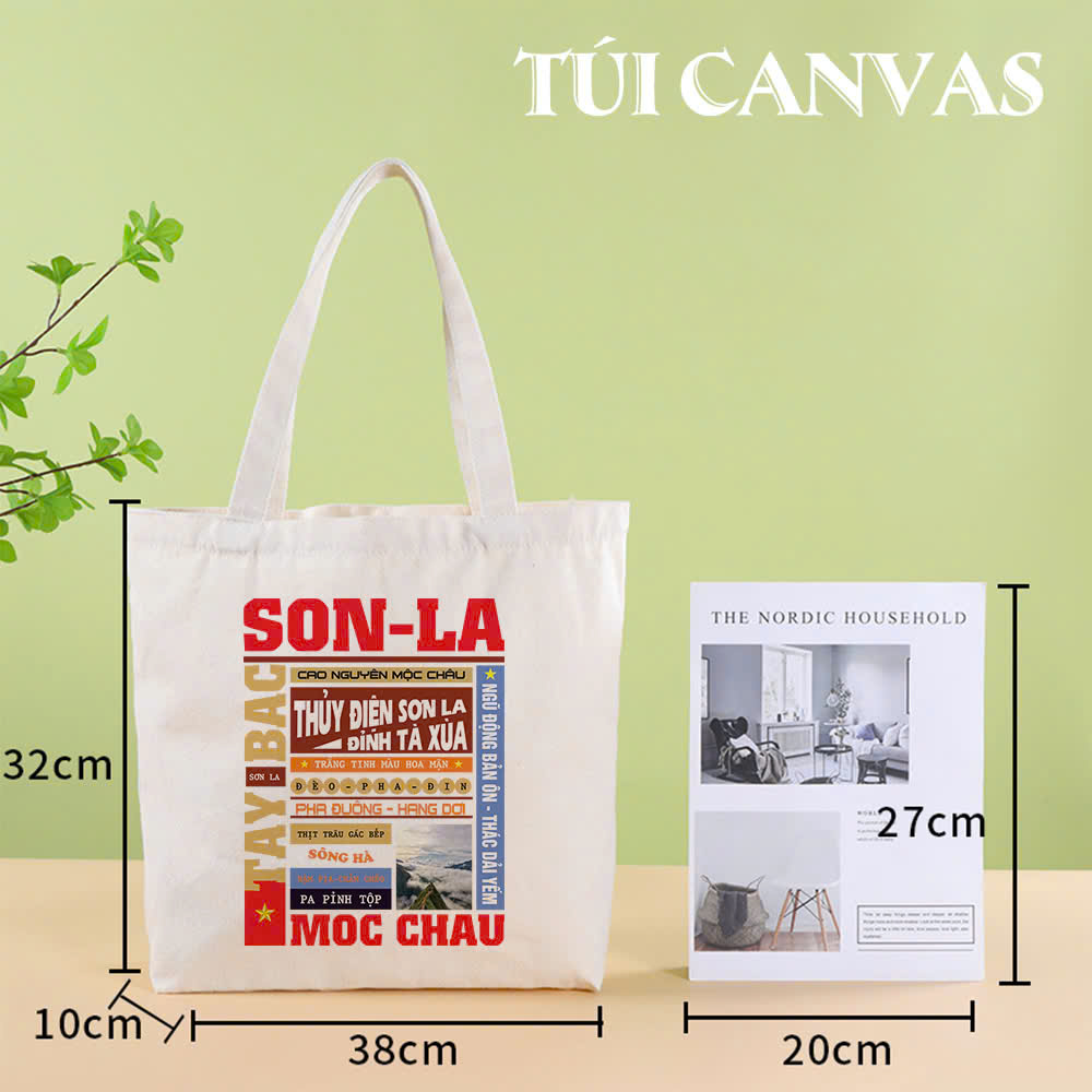 Túi Vải Canvas Sơn La (2) Tui Vai Canvas Son La 2