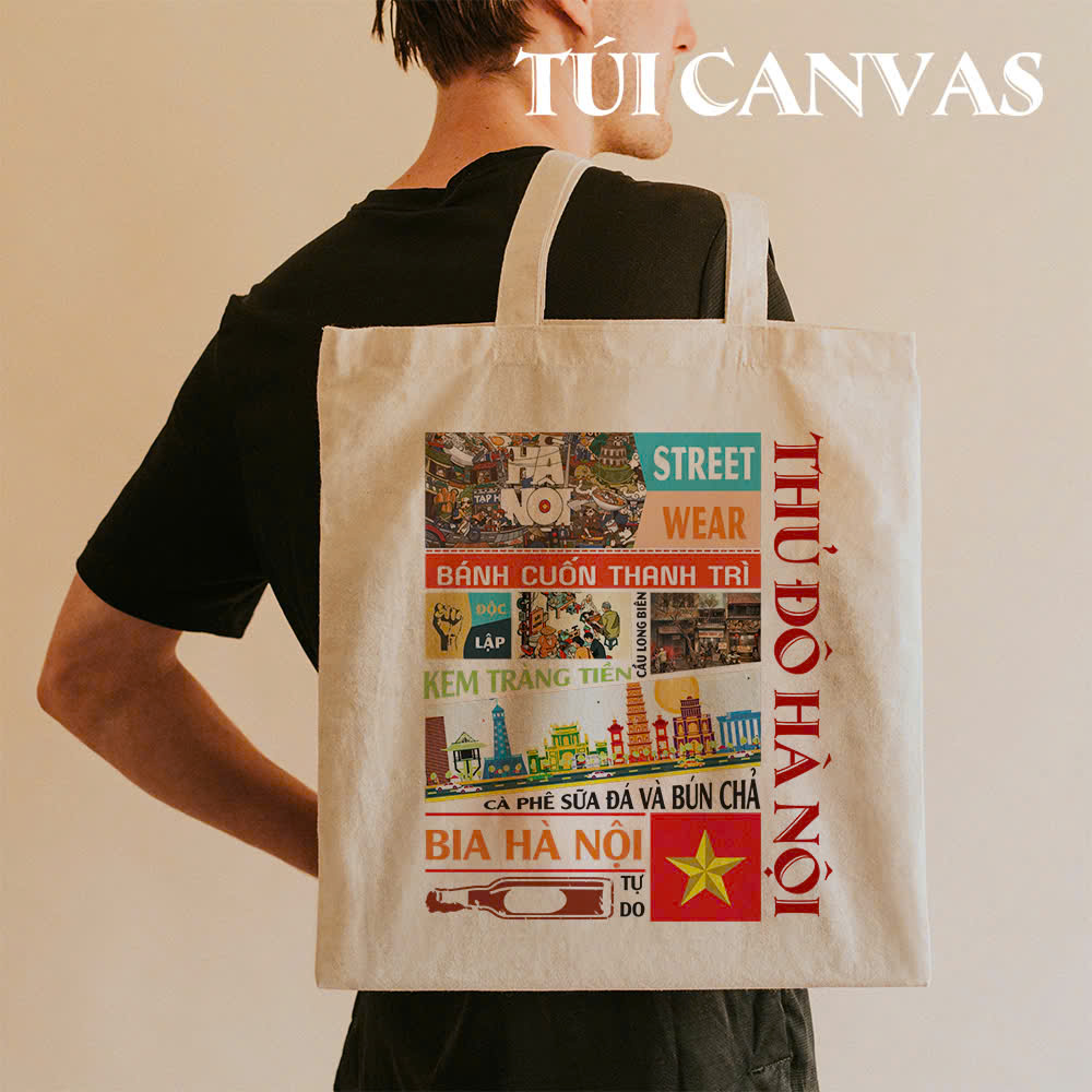 Túi Vải Canvas Thủ Đô Hà Nội (2) Tui Vai Canvas Thu Do Ha Noi 2