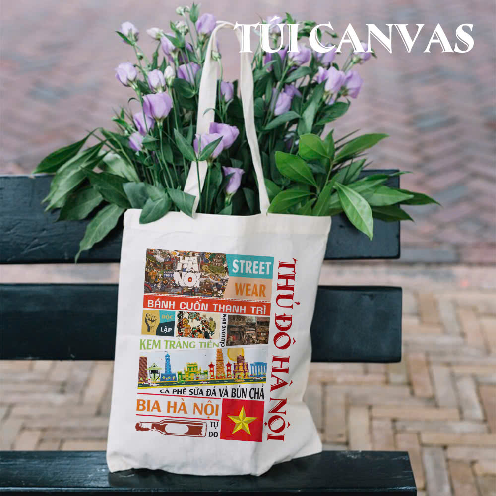Túi Vải Canvas Thủ Đô Hà Nội (3) Tui Vai Canvas Thu Do Ha Noi 3