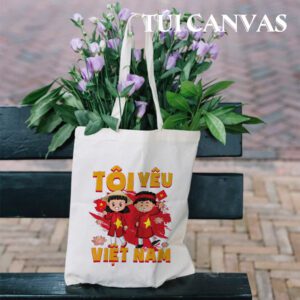 Túi Vải Canvas Tôi Yêu Việt Nam – Gửi Gắm Tình Yêu Đất Nước Qua Từng Bước Chân Tui Vai Canvas Toi Yeu Viet Nam 3
