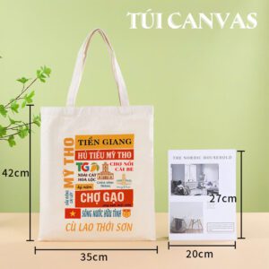 Túi Vải Canvas Tiền Giang – Mỹ Tho, Cù Lao, Chợ Nổi Và Vị Ngọt Miền Tây Gói Gọn Trong Một Chiếc Túi