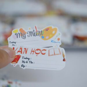 Combo 14 Nhãn Tên Môn Học Lớp 9 – Rõ Môn Rõ Vở – Học Tập Gọn Gàng – Dễ Nhận Biết nhan ten10