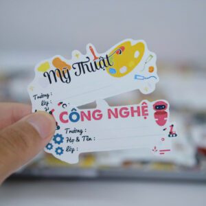 Combo Nhãn Tên Môn Học Cấp 3 – Dành Cho Lớp 10, 11, 12 – Phân Loại Dễ Dàng – Ghi Chép Rõ Ràng nhan ten6 3