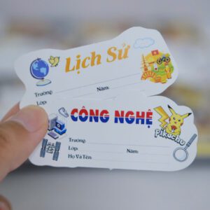 Combo 16 Nhãn Tên Môn Học Lớp 6 – Phân Loại Rõ Ràng – Hình Minh Họa Vui Nhộn – Dễ Ghi Thông Tin nhan vo3