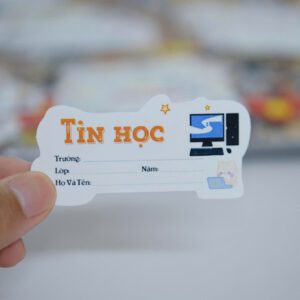 Combo 16 Nhãn Tên Môn Học Lớp 6 – Phân Loại Rõ Ràng – Hình Minh Họa Vui Nhộn – Dễ Ghi Thông Tin nhan vo6