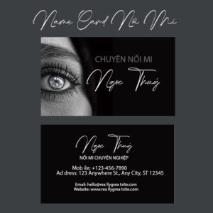 500 Name Card Nối Mi – Bí Quyết Chuyên Nghiệp Hóa Thương Hiệu Của Bạn