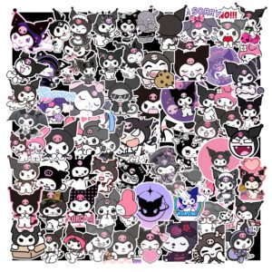 Bộ Sticker Kuromi 100 Sticker – Cá Tính & Đáng Yêu Không Tưởng